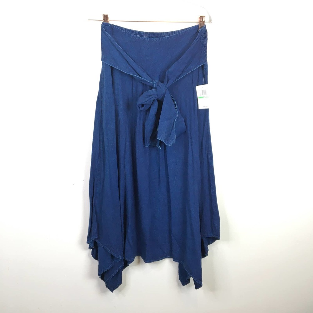 NWT Studio West denim midi maxi skirt Large